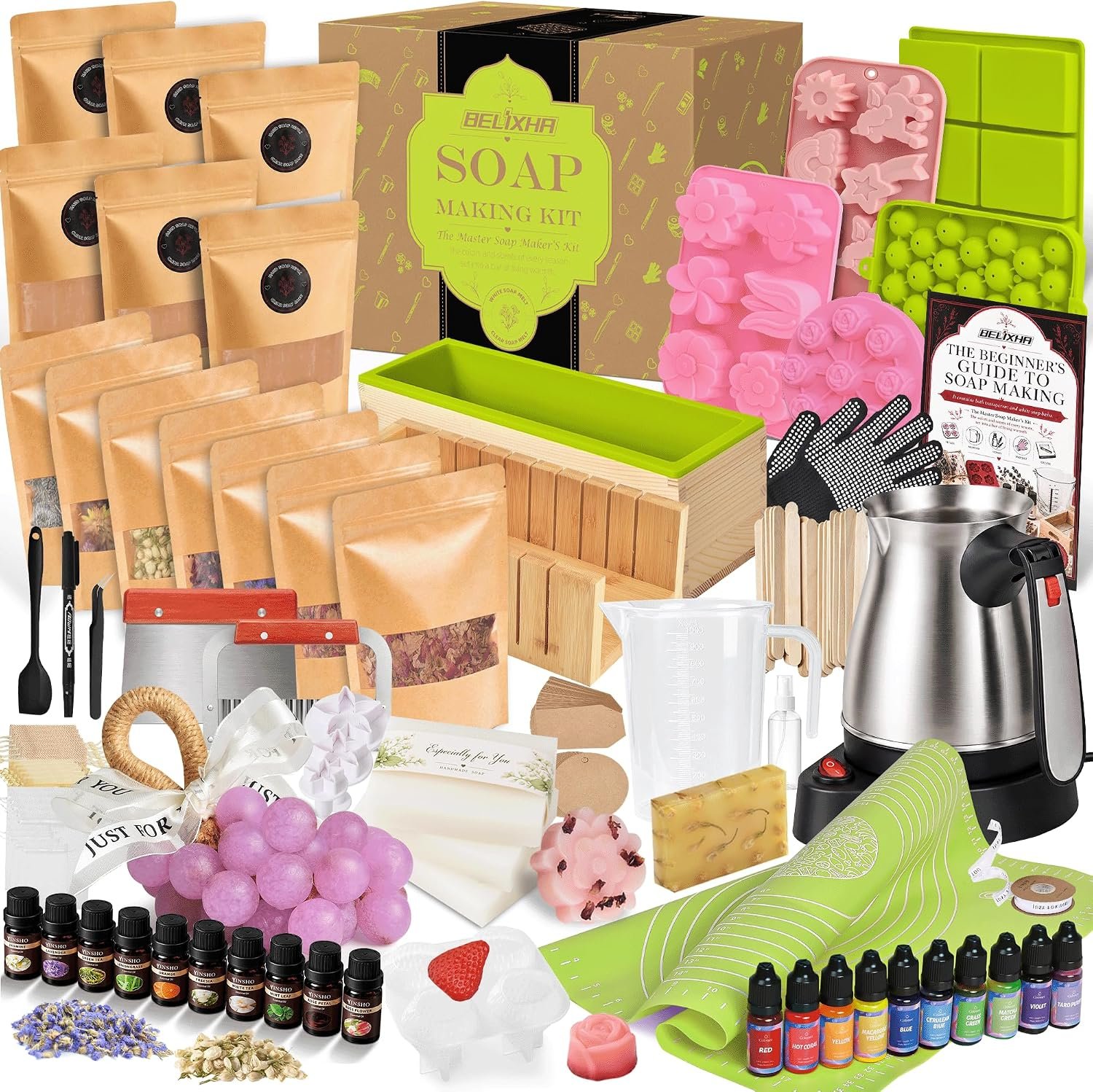 Deluxe Large Soap Making Kit Includes all DIY Soap Making Accessories