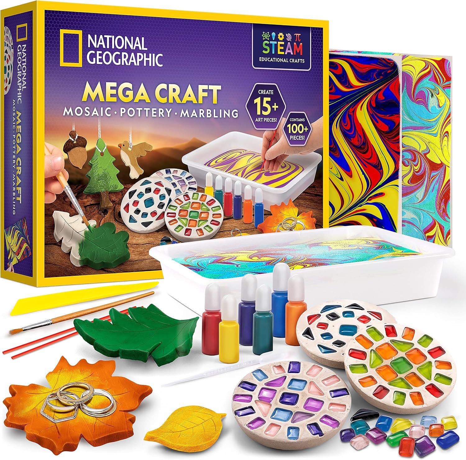 National Geographic Mega Arts and Crafts Activity Kit for Kids Ages 8-12