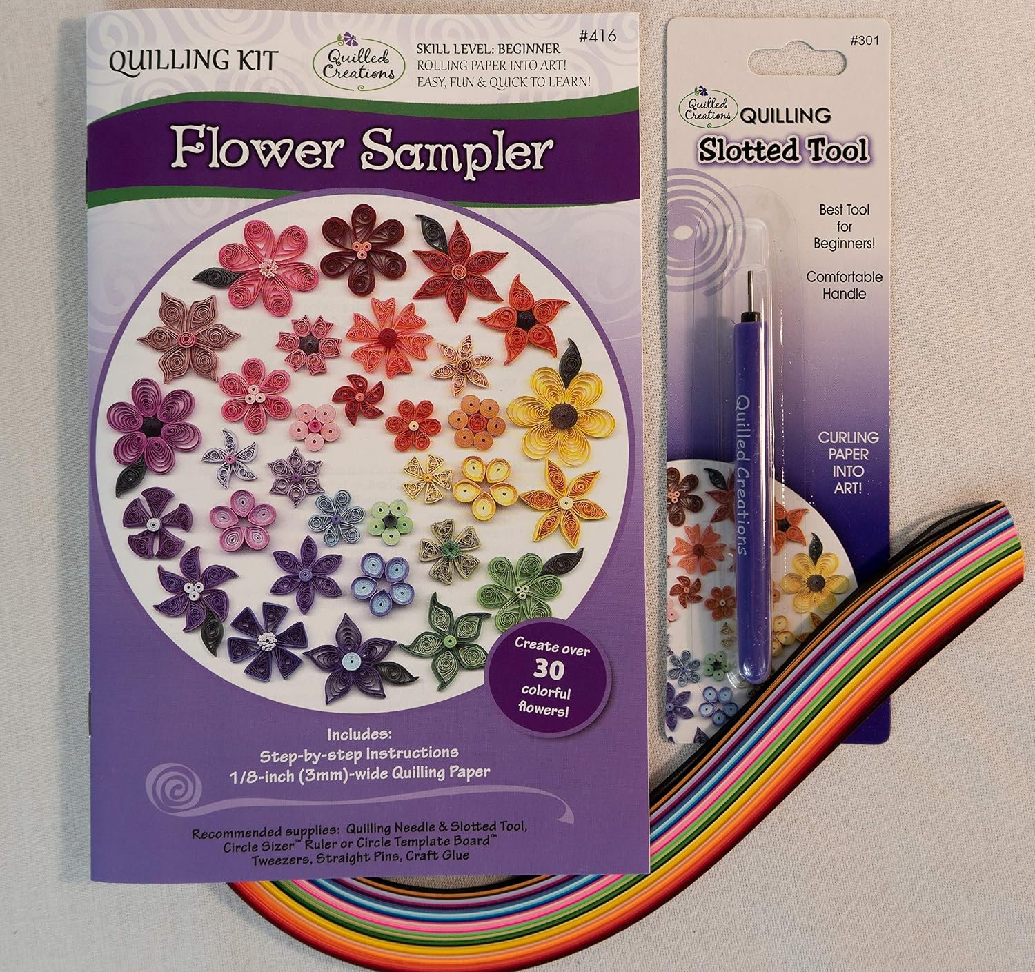 Flower Sampler Complete Quilling Kit
